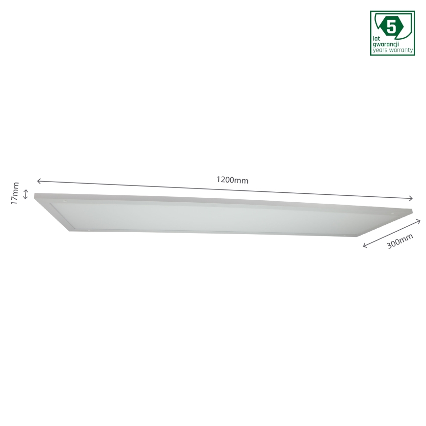 LED álmennyezeti panel ALGINE DUO 2 az 1-ben LED/30W/230V 120x30 cm