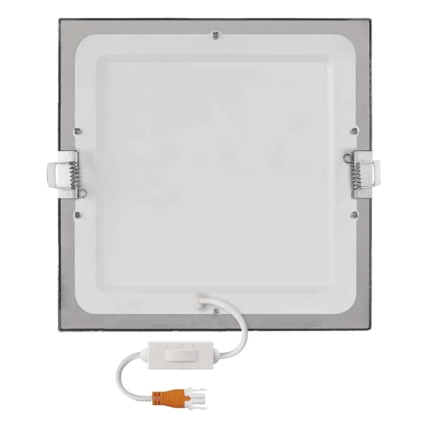 LED álmennyezeti világítótest NEXXO LED/18W/230V 3000/3500/4000K ezüstszínű 22,5x22,5 cm