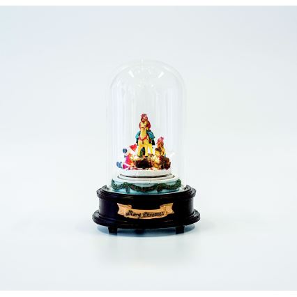 LED Animált karácsonyi dekoráció zenével 8xLED/3xAAA meleg fehér