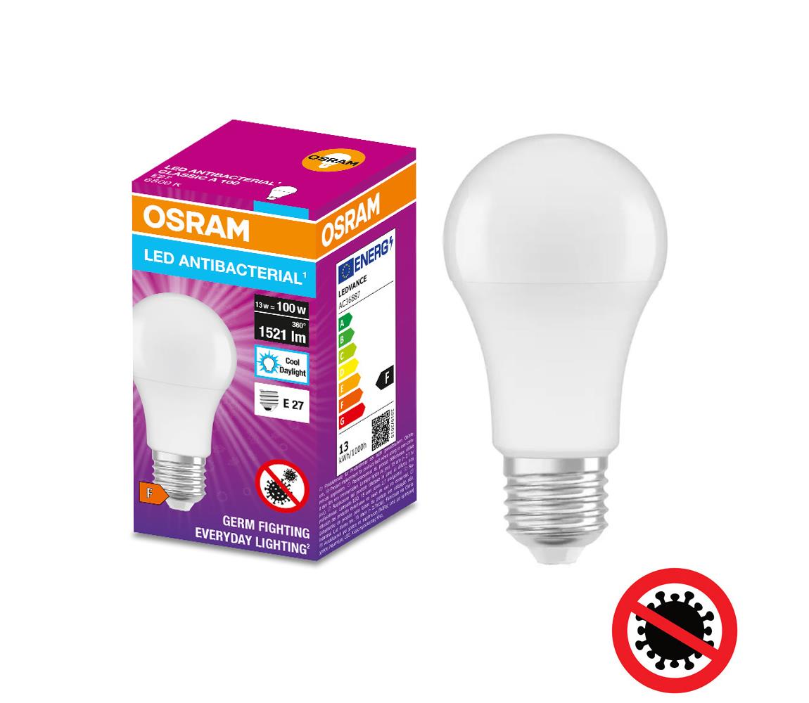 Osram LED Antibakteriális izzó A100 E27/13W/230V 6500K