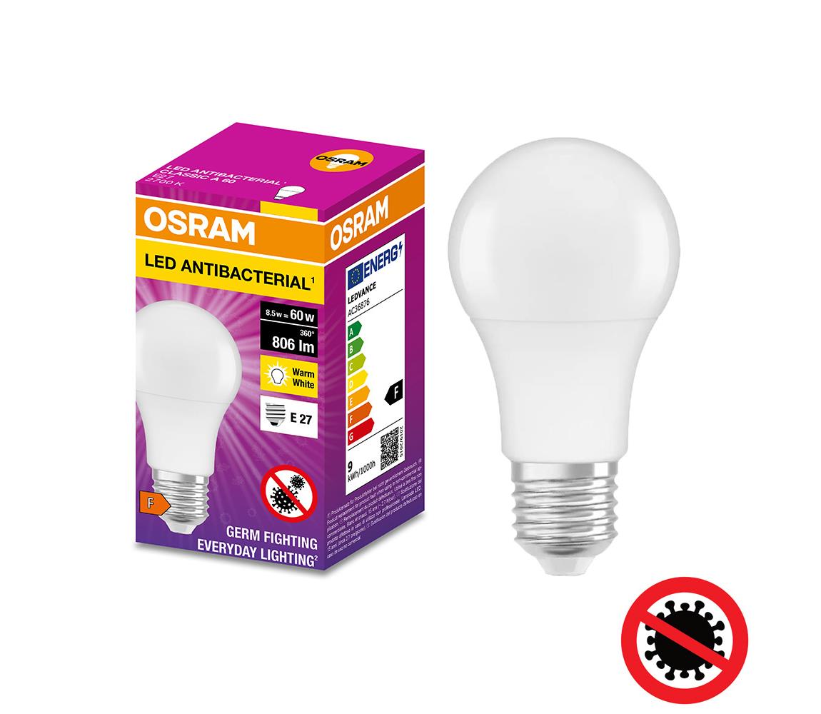 Osram LED Antibakteriális izzó A60 E27/8,5W/230V 2700K