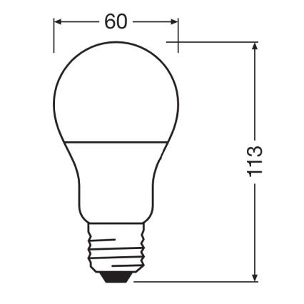 LED Antibakteriális izzó A60 E27/8,5W/230V 4000K - Osram