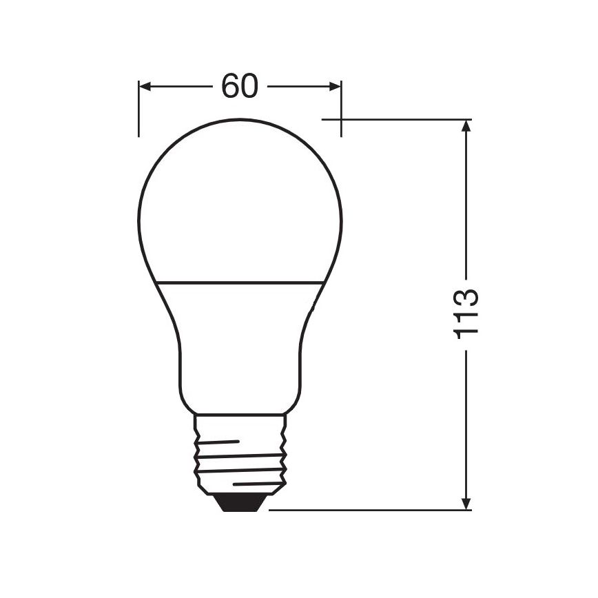 LED Antibakteriális izzó A60 E27/8,5W/230V 4000K - Osram