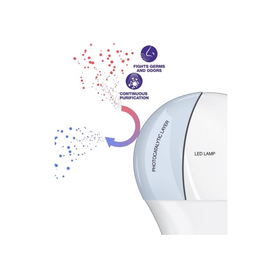 LED Antibakteriális izzó A75 E27/10W/230V 6500K - Osram