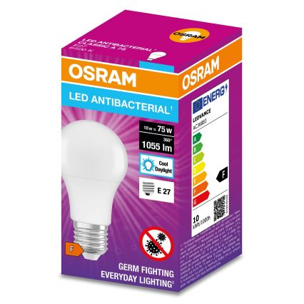 LED Antibakteriális izzó A75 E27/10W/230V 6500K - Osram