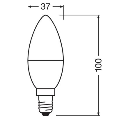 LED Antibakteriális izzó B40 E14/4,9W/230V 2700K - Osram
