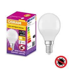 LED Antibakteriális izzó P40 E14/4,9W/230V 2700K - Osram
