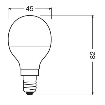 LED Antibakteriális izzó P40 E14/4,9W/230V 6500K - Osram