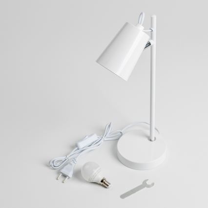 LED asztali lámpa 1xE14/4,9W/230V fehér