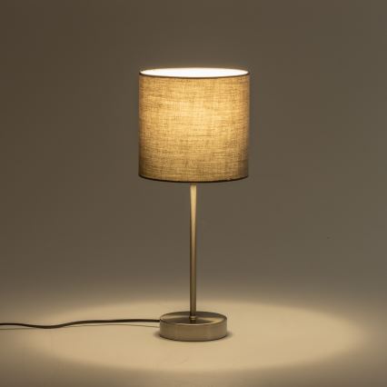 LED asztali lámpa 1xE14/5W/230V szürke/matt króm