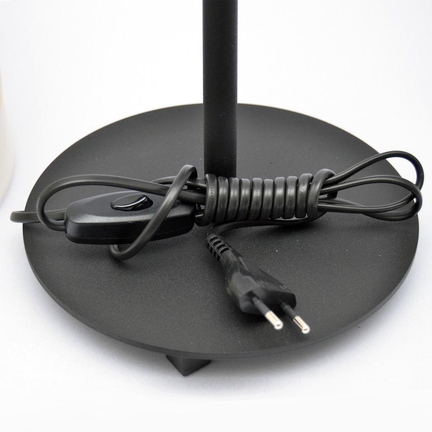 LED Asztali lámpa HELEN 1xE27/15W/230V krém/fekete/arany