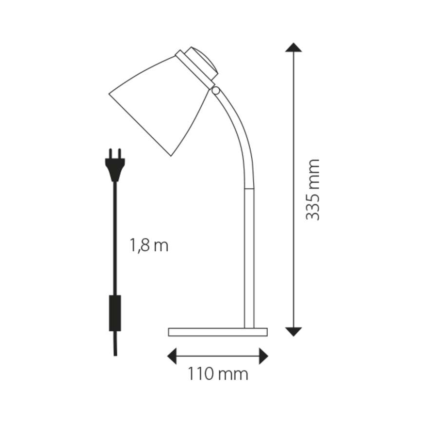 LED Asztali lámpa 1xE14/6W/230V narancssárga