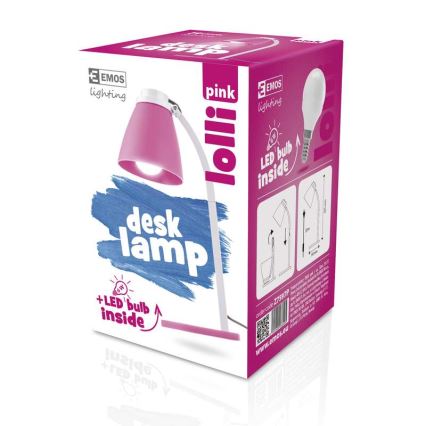 LED Asztali lámpa 1xE14/6W/230V rózsaszín