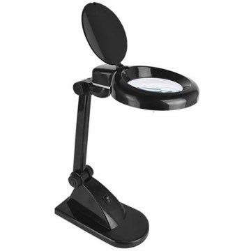 LED asztali lámpa nagyítóval LED/6W/230V 6500K fekete