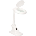 LED asztali lámpa nagyítóval LED/6W/230V fehér