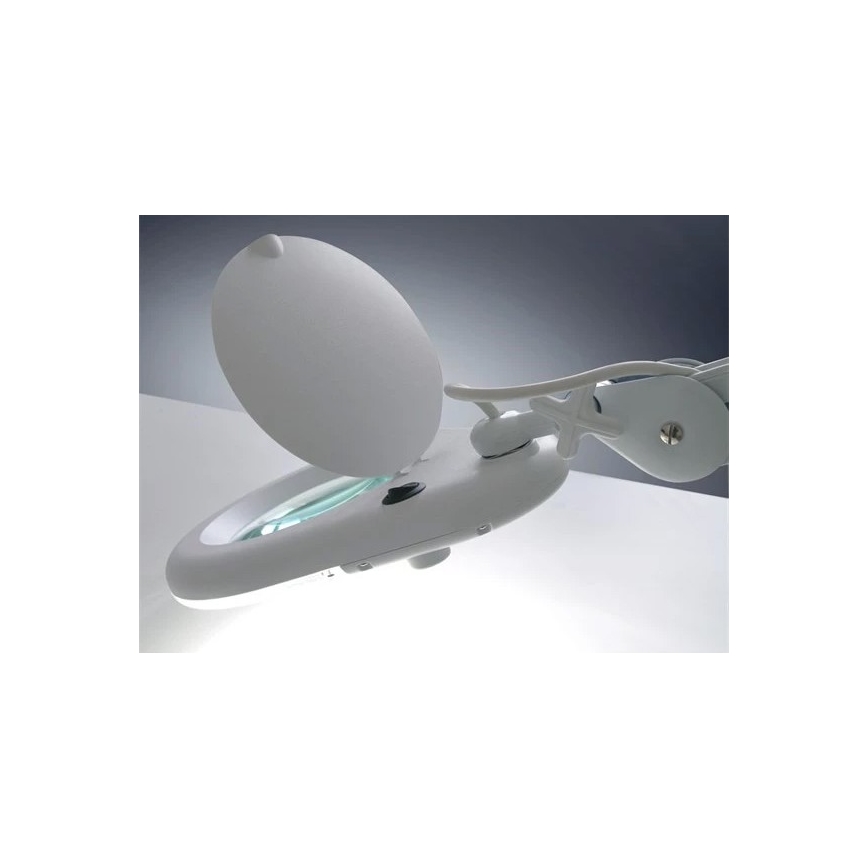 LED Asztali lámpa nagyítóval LED/9W/230V fehér