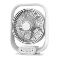 LED asztali lámpa ventilátorral LED/2W/230V fehér