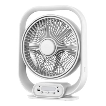 LED asztali lámpa ventilátorral LED/2W/230V fehér