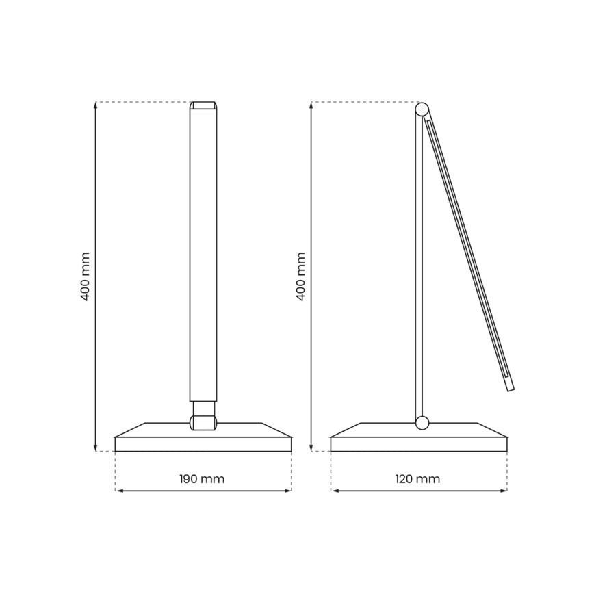 LED Asztali lámpa vezeték nélküli töltéssel VARIO LED/5W/230V 3000-6000K fehér
