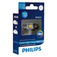 LED Autó izzó Philips X-TREME VISION 129454000KX1 C5W SV8,5/1W/12V 4000K