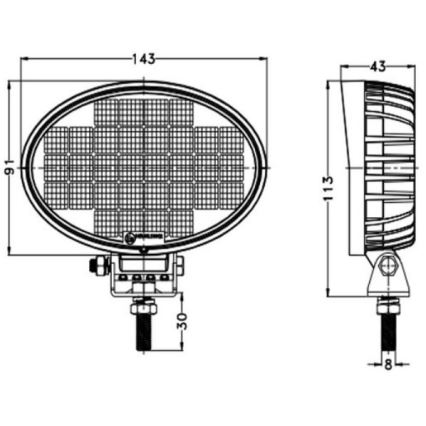 LED Autós spotlámpa OSRAM LED/32W/10-30V IP68 5700K