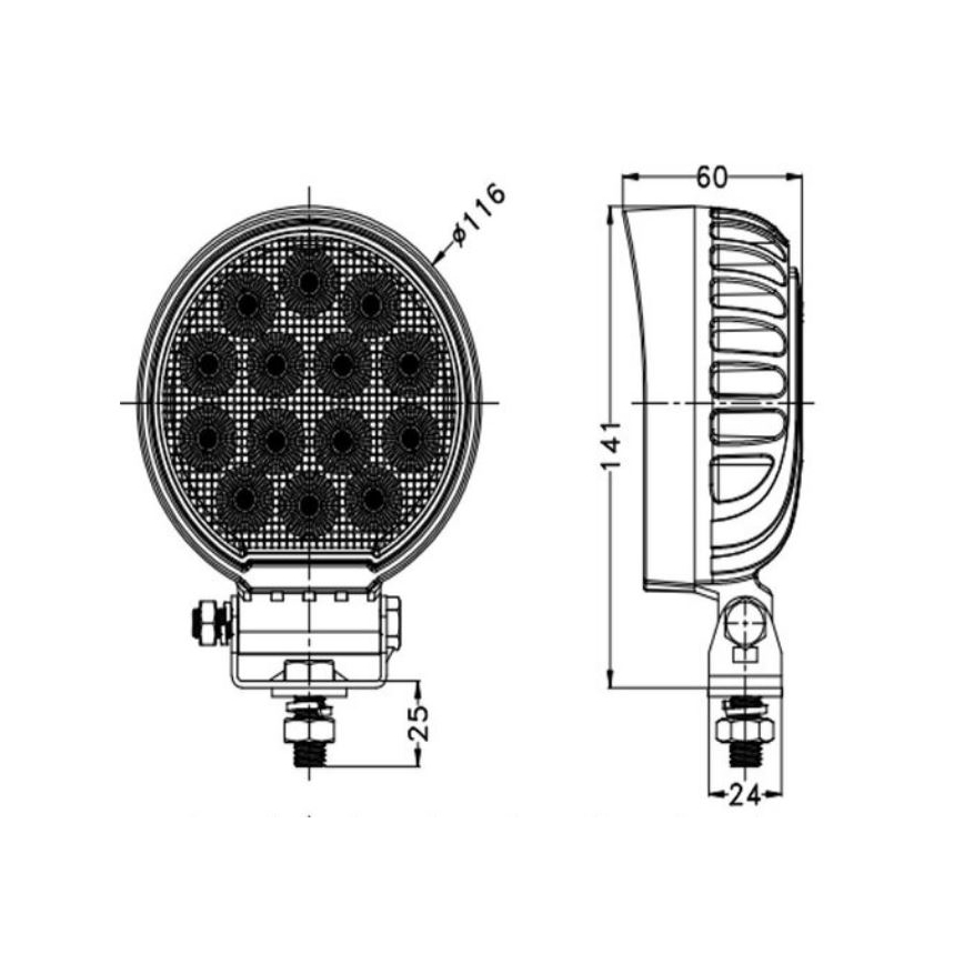 LED Autós spotlámpa OSRAM LED/56W/10-30V IP68 5700K