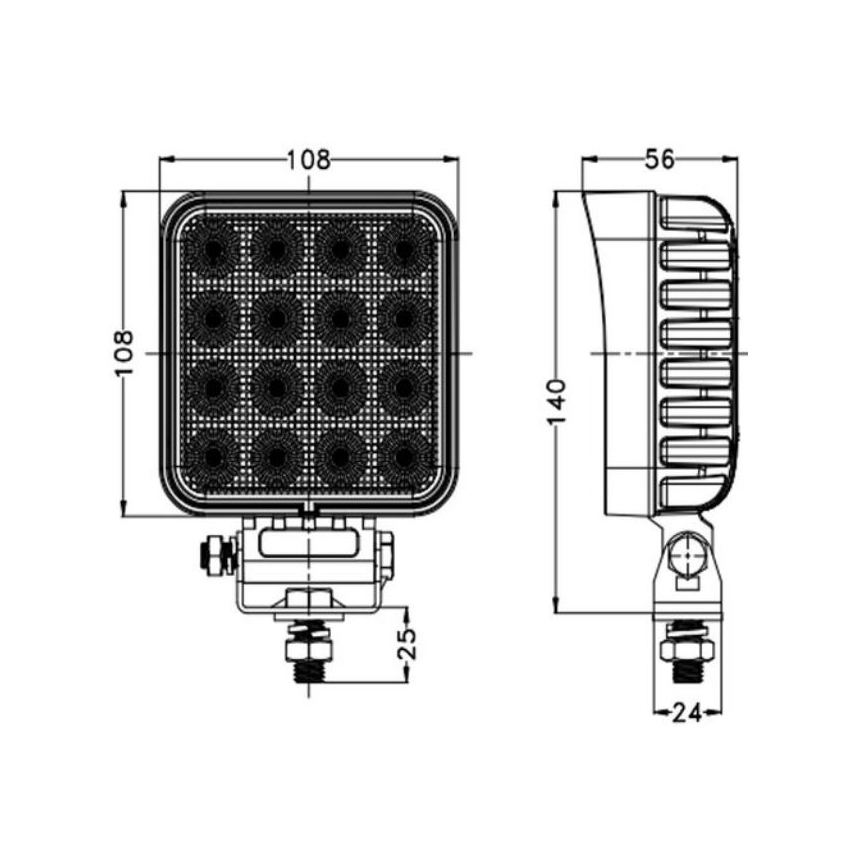 LED Autós spotlámpa OSRAM LED/64W/10-30V IP68 5700K