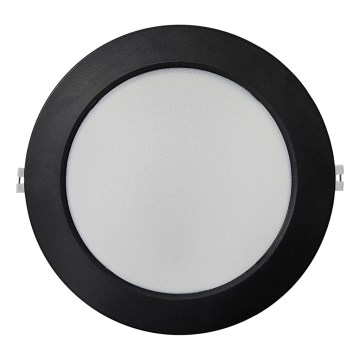 LED Beépíthető lámpa CIRCLE LED/18W/230V 4000K átm. 22 cm fekete