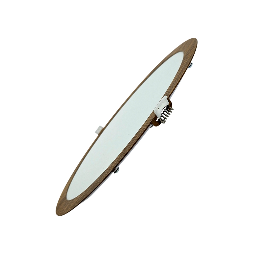 LED Beépíthető lámpa CIRCLE LED/24W/230V 4200K átm. 29,6 cm barna