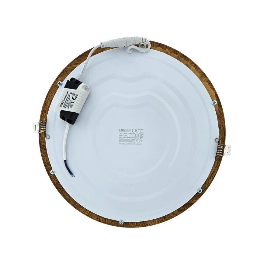 LED Beépíthető lámpa CIRCLE LED/24W/230V 4200K átm. 29,6 cm barna