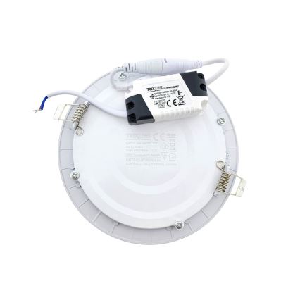 LED Beépíthető lámpa CIRCLE LED/9W/230V 6500K átm. 14,5 cm fehér