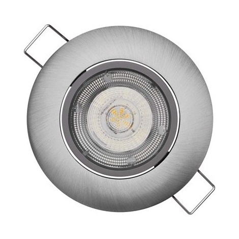 LED Beépíthető lámpa EXCLUSIVE 1xLED/5W/230V 3000 K ezüst