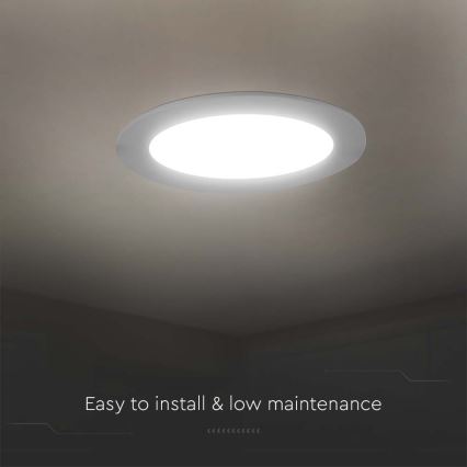 LED Beépíthető lámpa LED/12W/230V 6500K