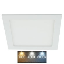 LED Beépíthető lámpa LED/18W/230V színhőmérséklet kapcsolóval