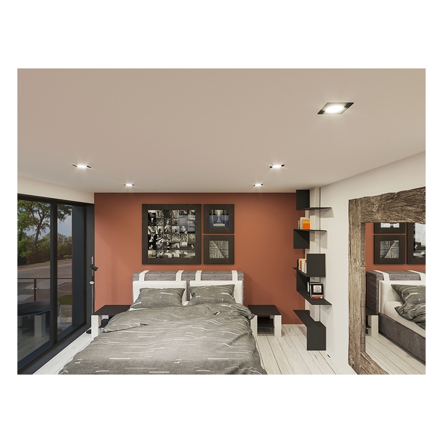 LED Beépíthető lámpa LED/6W/230V 4000K 8,5x8,5 cm fehér