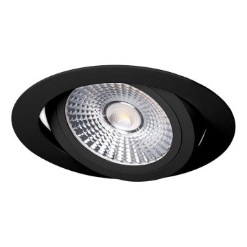 LED Beépíthető lámpa LED/6W/230V 4000K átm. 8,5 cm fekete