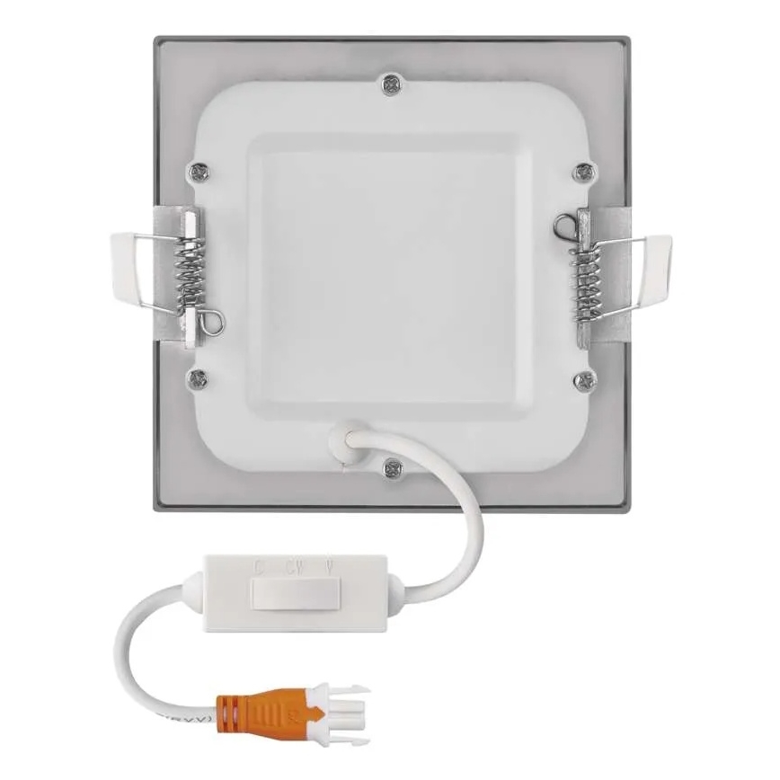 LED beépíthető lámpa NEXXO LED/7W/230V 3000/3500/4000K ezüstszínű 12x12 cm