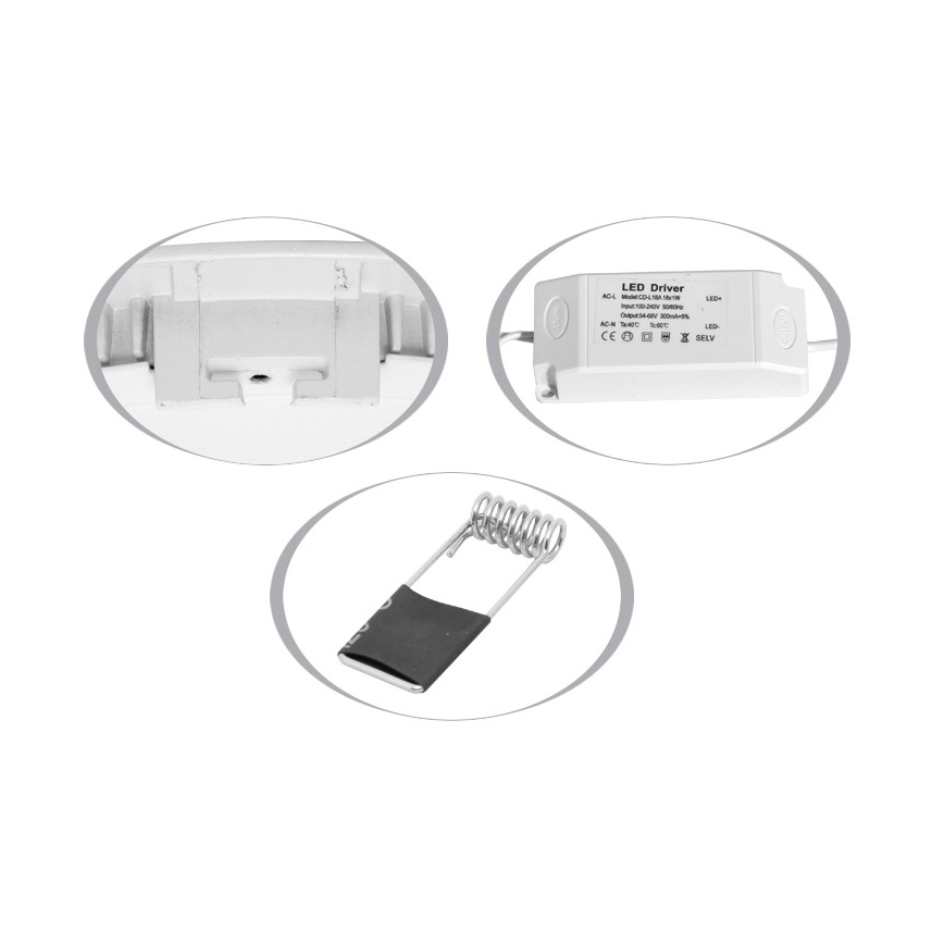 LED Fürdőszobai beépíthető lámpa RAFA LED/25W/230V 4100K IP44