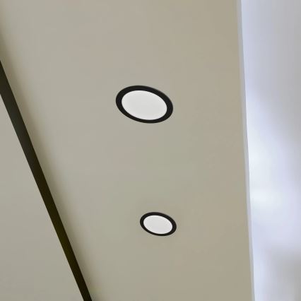 LED Beépíthető lámpa RIGEL LED/14W/230V 4000K átm. 22 cm fekete