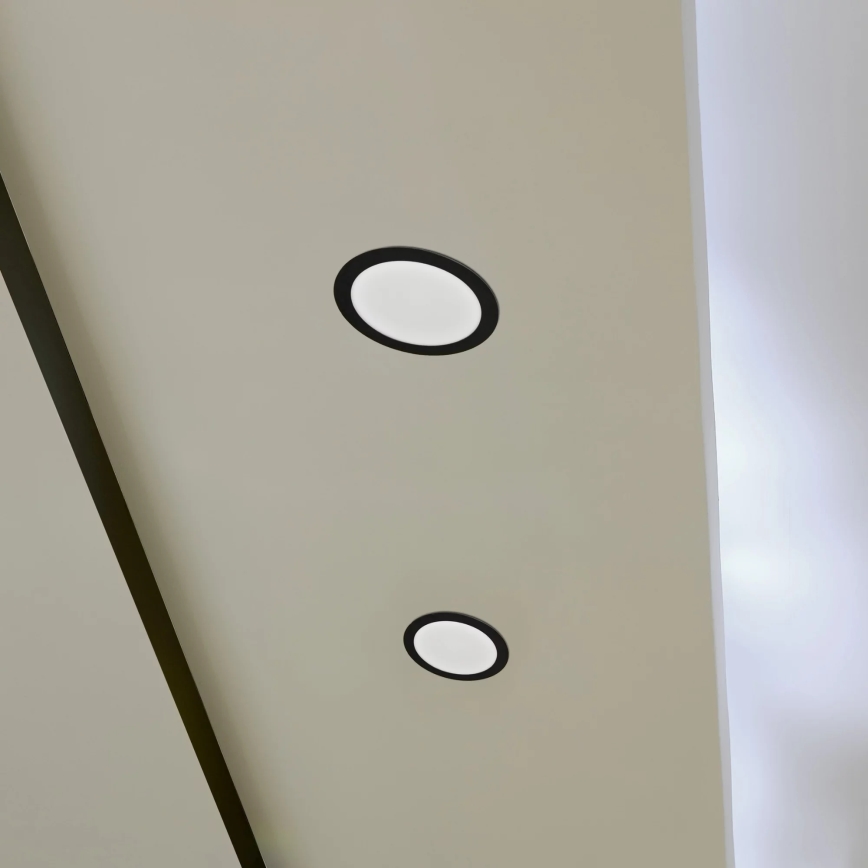 LED Beépíthető lámpa RIGEL LED/14W/230V 4000K átm. 22 cm fekete