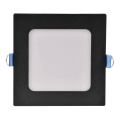 LED Beépíthető lámpa RIGEL LED/4,8W/230V 4000K 11,8x11,8 cm fekete