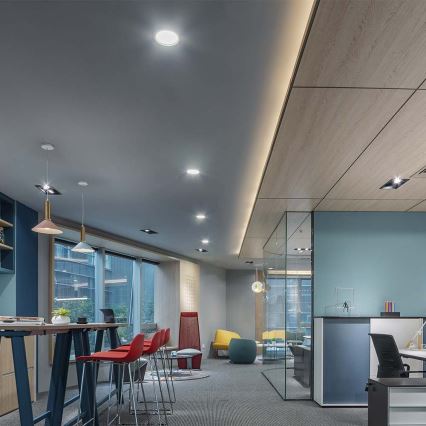 LED Beépíthető lámpa SAMSUNG CHIP LED/18W/230V 6500K átm. 22 cm fehér