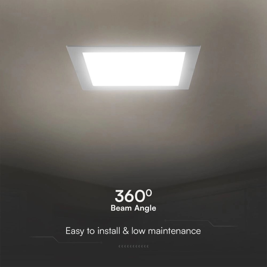 LED Beépíthető lámpa SAMSUNG CHIP LED/3W/230V 3000K 9x9 cm fehér