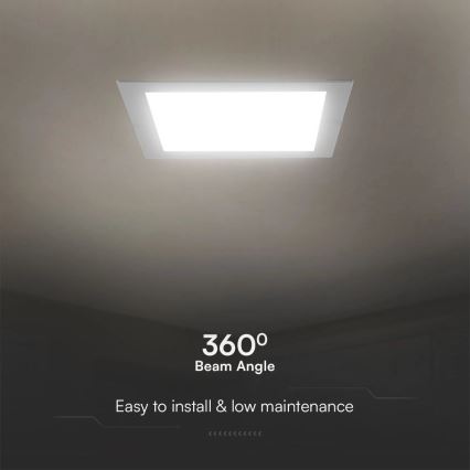 LED Beépíthető lámpa SAMSUNG CHIP LED/3W/230V 6500K 9x9 cm fehér