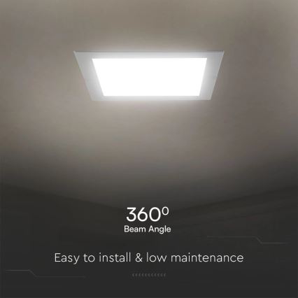 LED Beépíthető lámpa SAMSUNG CHIP LED/6W/230V 4000K 12x12 cm fehér