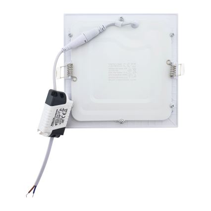 LED Beépíthető lámpa SQUARE LED/12W/230V 4200K 16,8x16,8 cm fehér