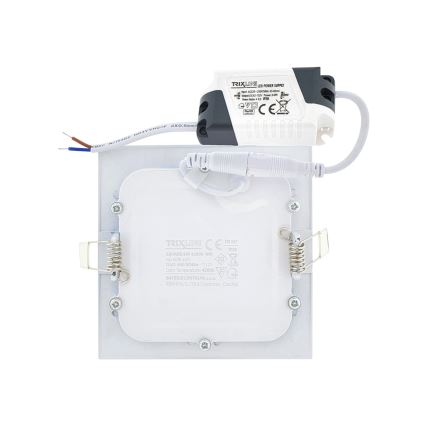 LED Beépíthető lámpa SQUARE LED/12W/230V 4200K 16,8x16,8 cm fehér