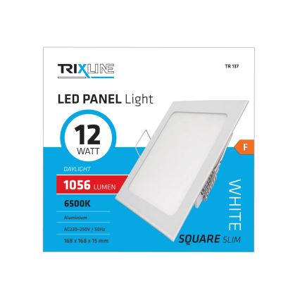 LED Beépíthető lámpa SQUARE LED/12W/230V 6500K