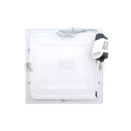 LED Beépíthető lámpa SQUARE LED/15W/230V 4200K 18,8x18,8 cm fehér