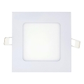 LED Beépíthető lámpa SQUARE LED/6W/230V 4200K 11,8x11,8 cm fehér